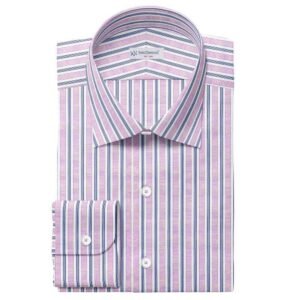 Purple Blue & White Pima Cotton Shirt Fabrics 709-55
