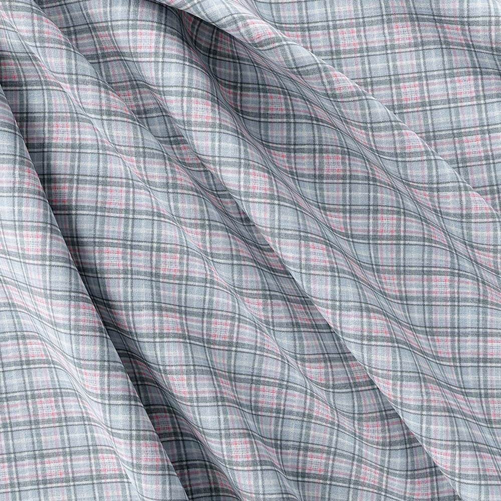 Multi Casual Check Pima Cotton Shirt Fabrics - Image 5