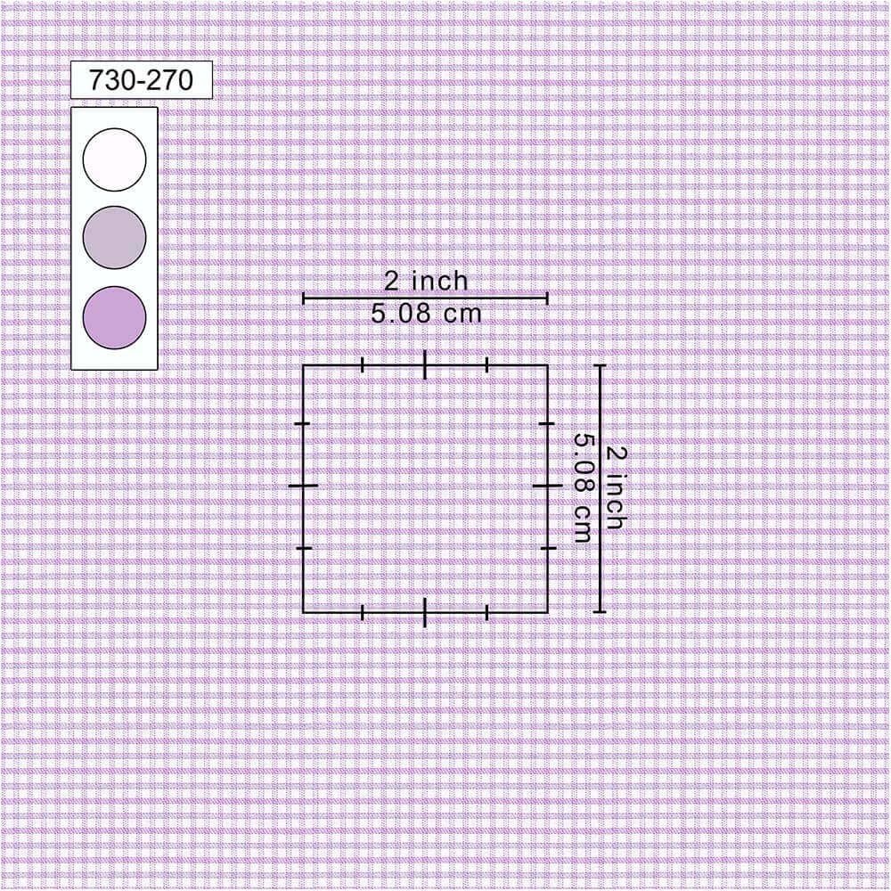 Light Purple & White Very Small Pima Cotton Shirt Fabrics - Image 2