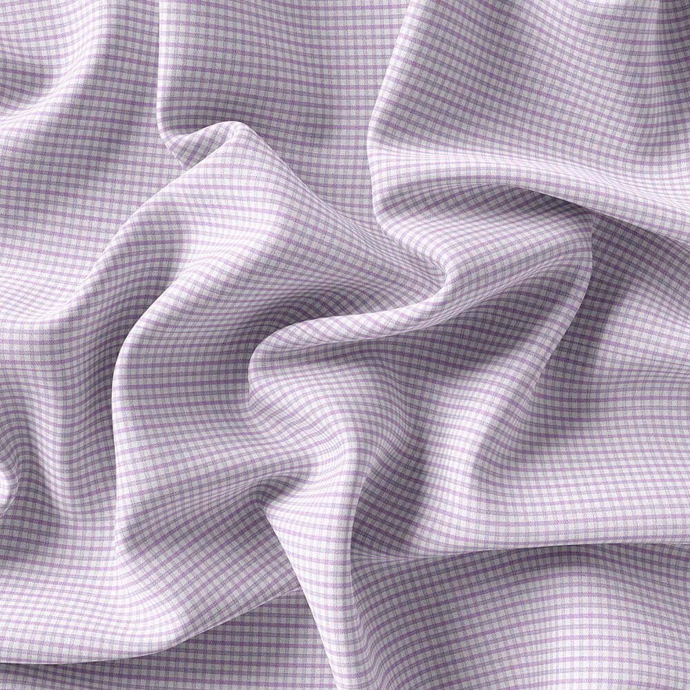 Light Purple & White Very Small Pima Cotton Shirt Fabrics - Image 4