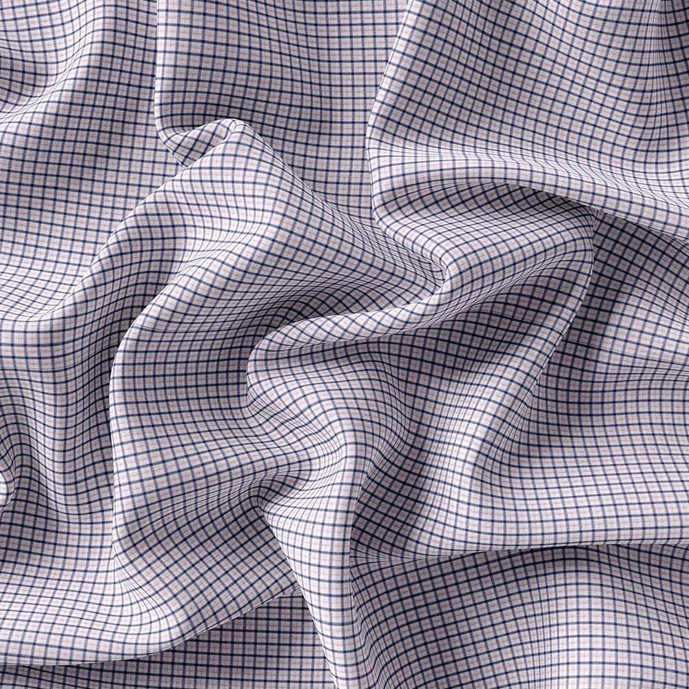 Blue White & Pink Pima Cotton 100% Shirt Fabrics 730-273 - Image 4