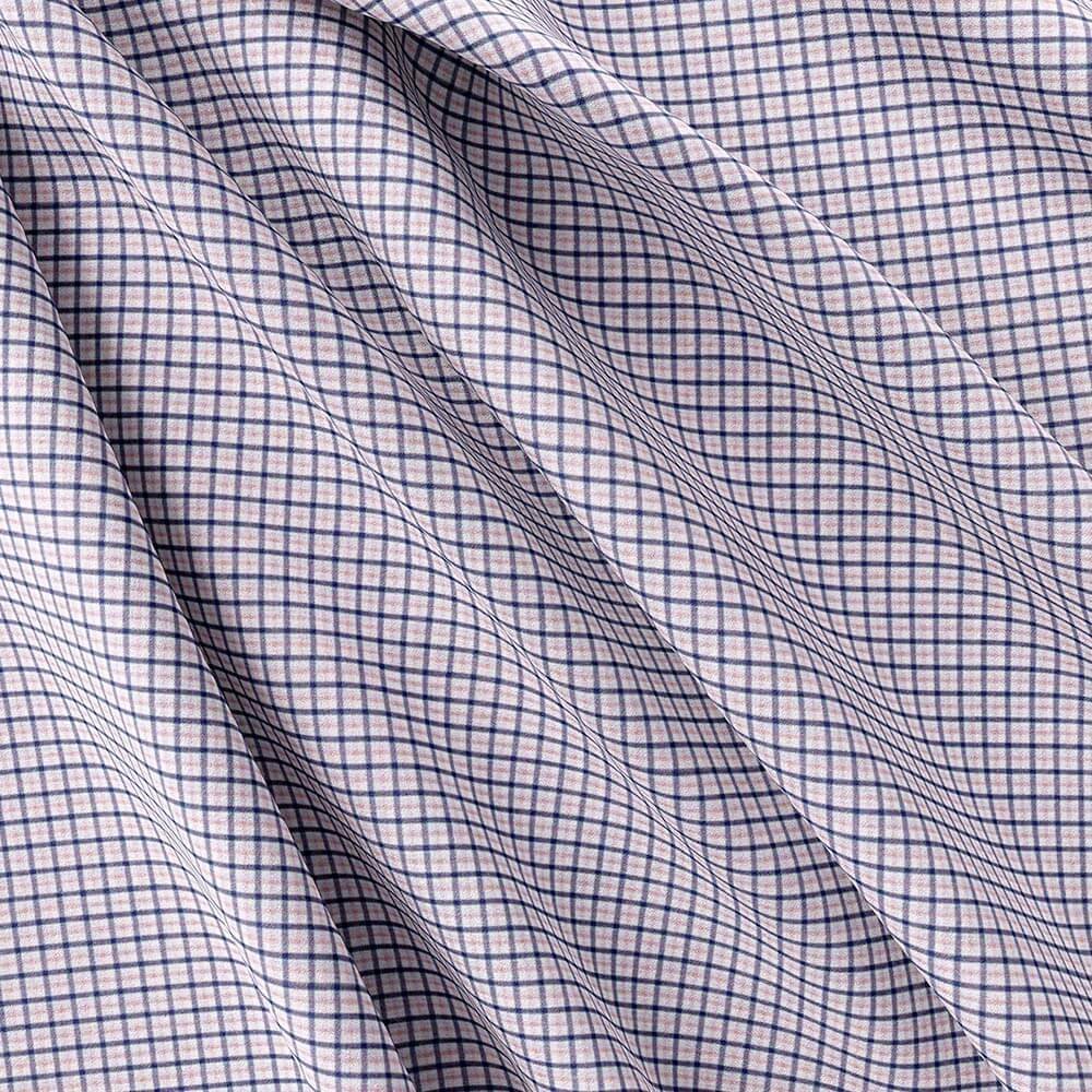 Blue White & Pink Pima Cotton 100% Shirt Fabrics 730-273 - Image 5