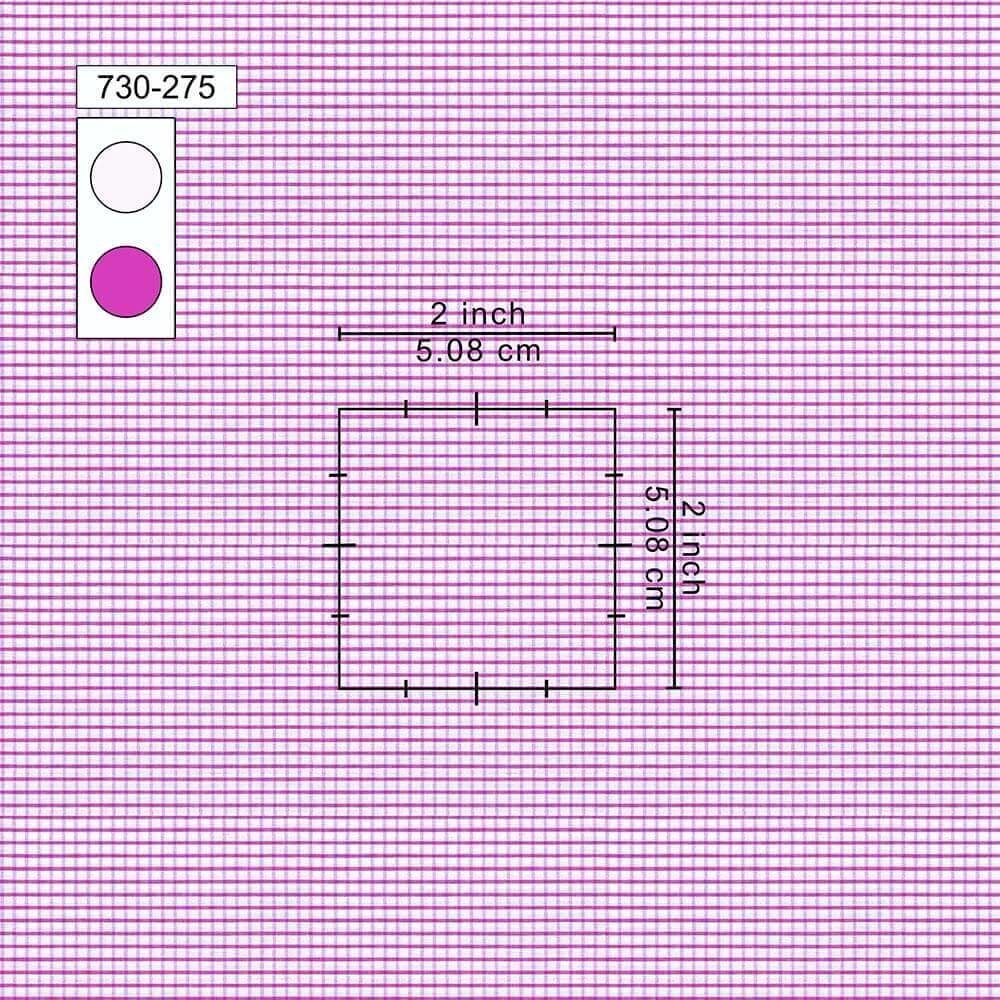 Purple & White Very Small Window Pima Cotton Shirt Fabrics 730-275 - Image 2