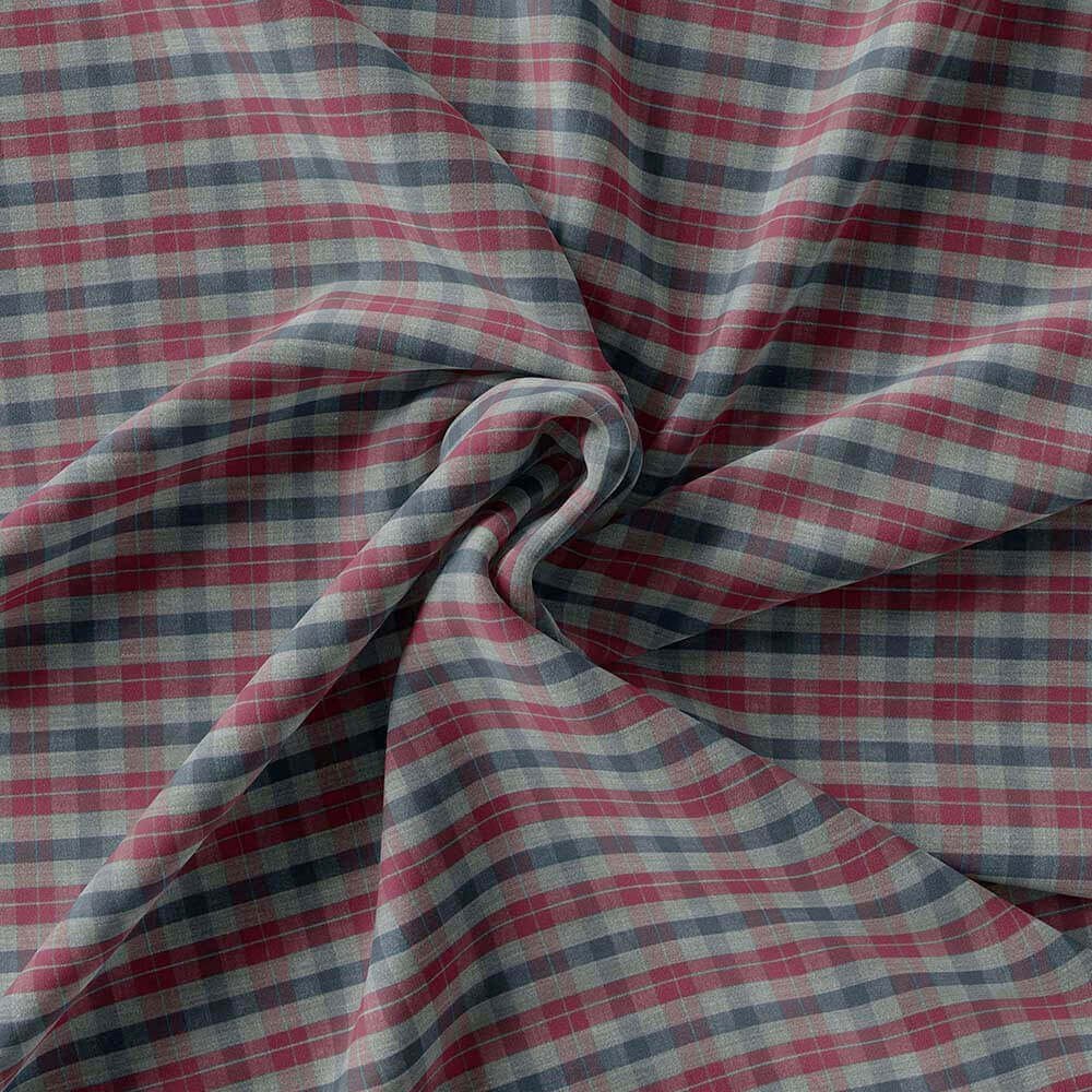 Multi Casual Check Pima Cotton Shirt Fabrics 730-279 - Image 3