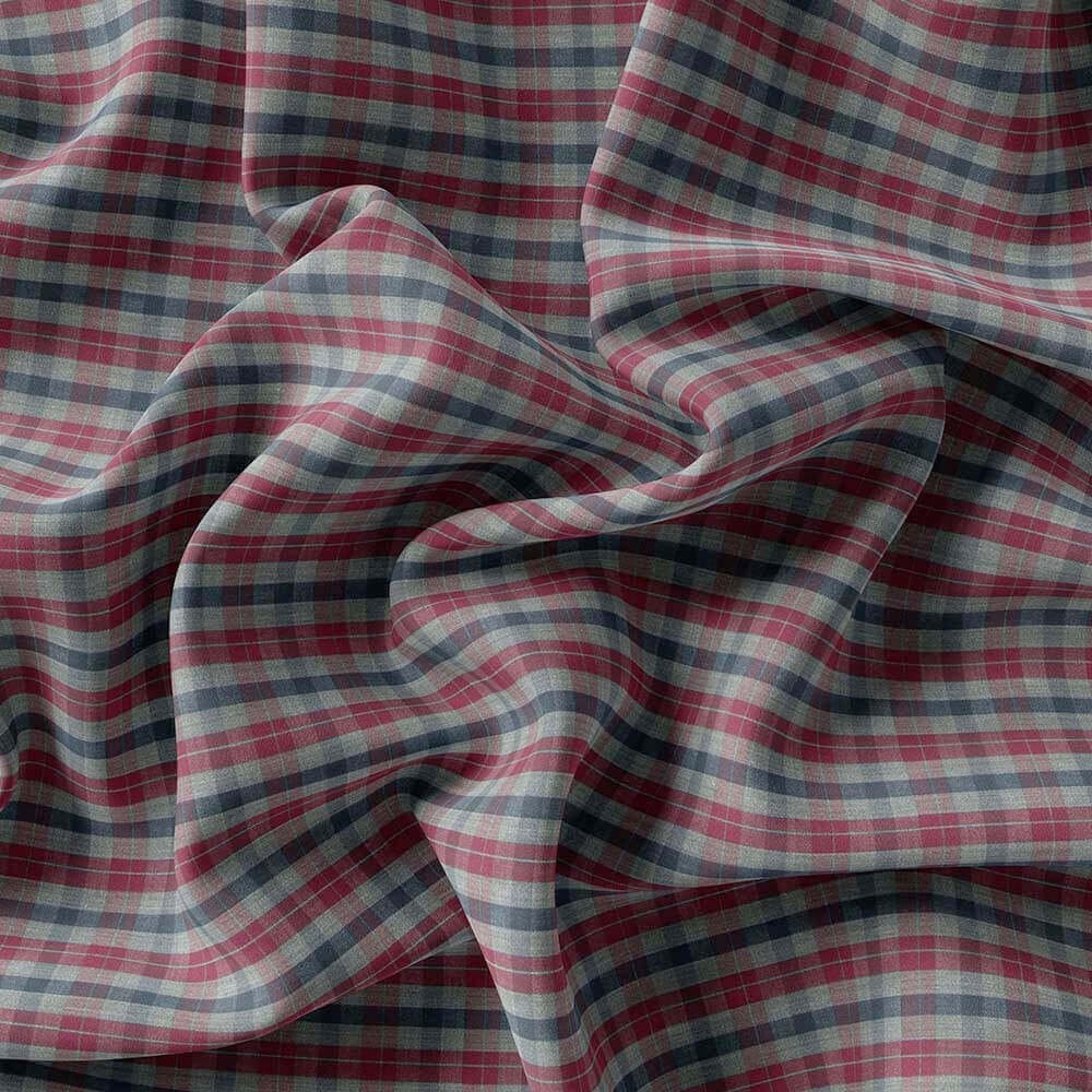 Multi Casual Check Pima Cotton Shirt Fabrics 730-279 - Image 4