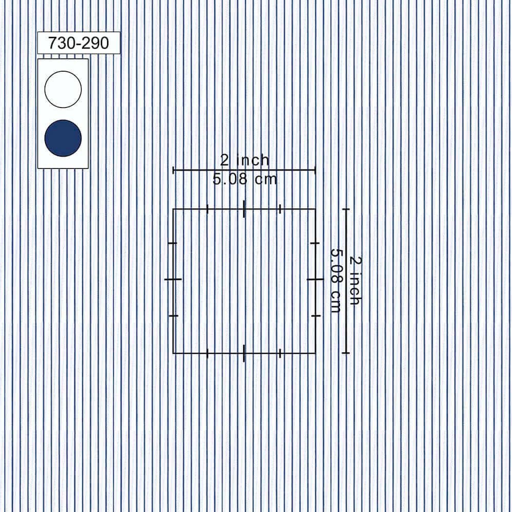 Blakish Blue & White Narrow Strips Pima Cotton Shirt Cloth - Image 2