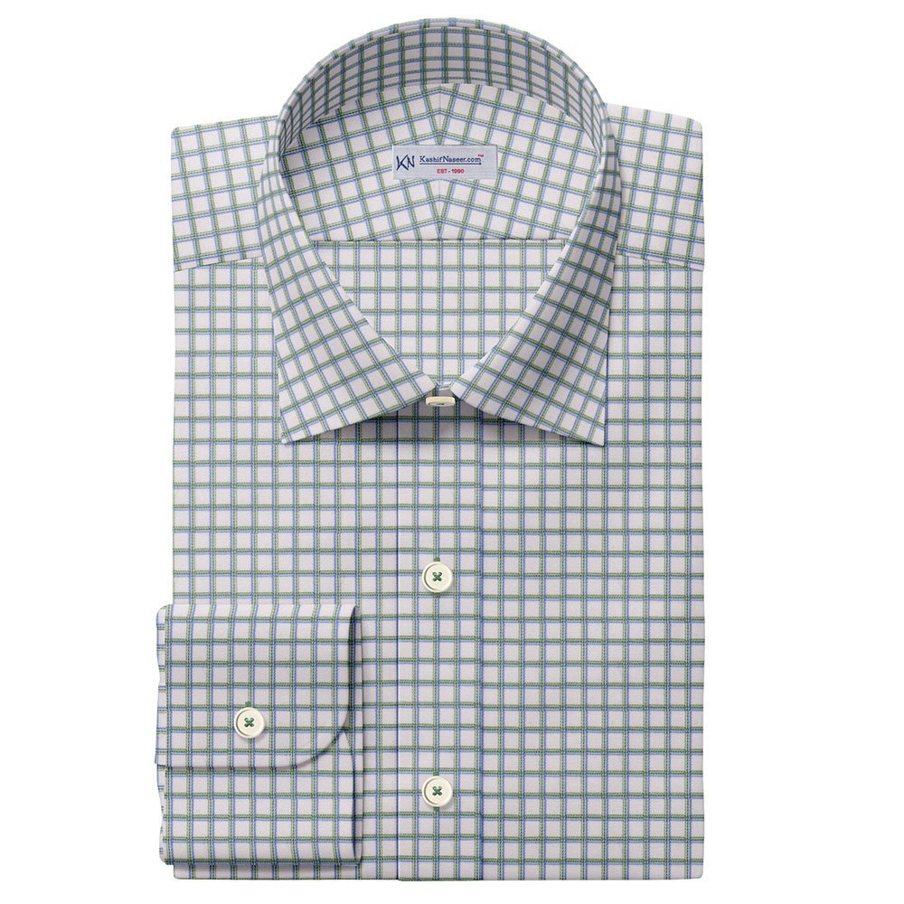 Green & White Check Shirt Cloth 999-246