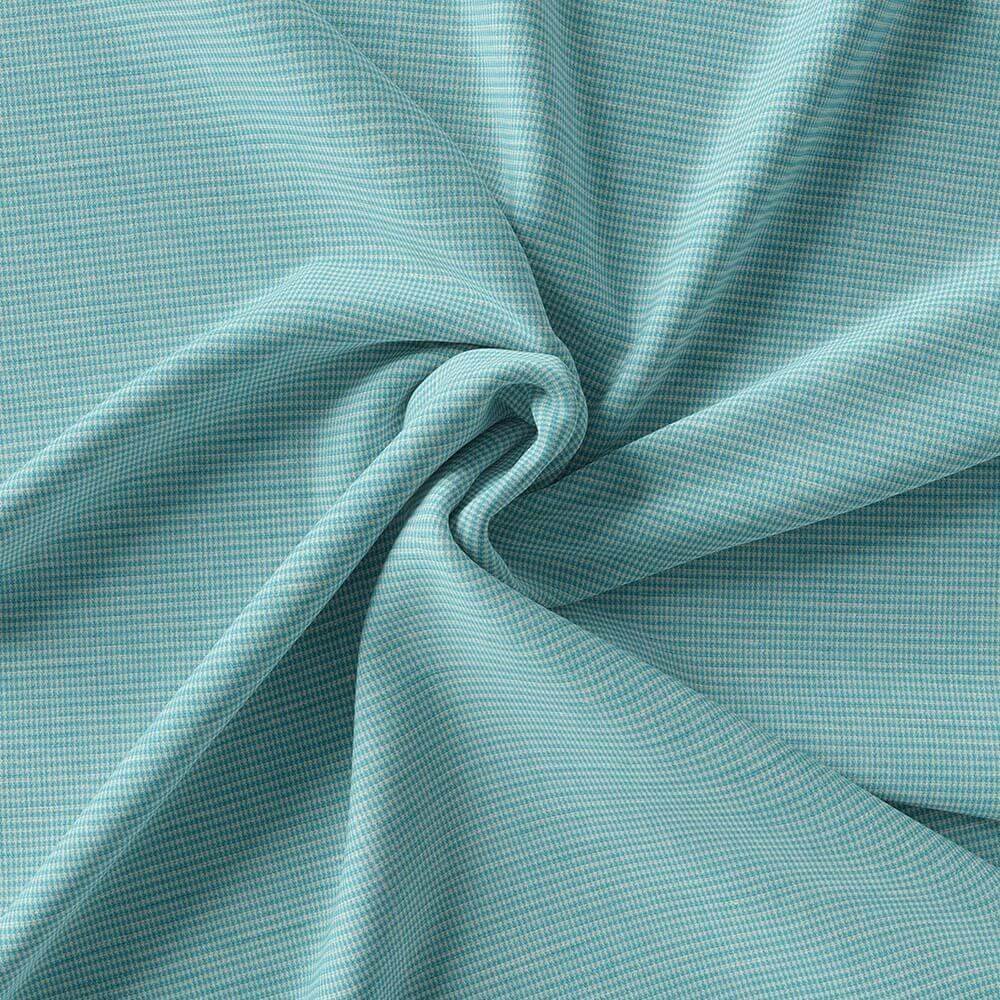 Turquoise & White Self Shirt Fabric 888-46 - Image 3
