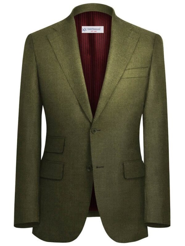 Mehdi Green Suit Fabrics "SIGNATURE" By WOOL VERSION 99000-4