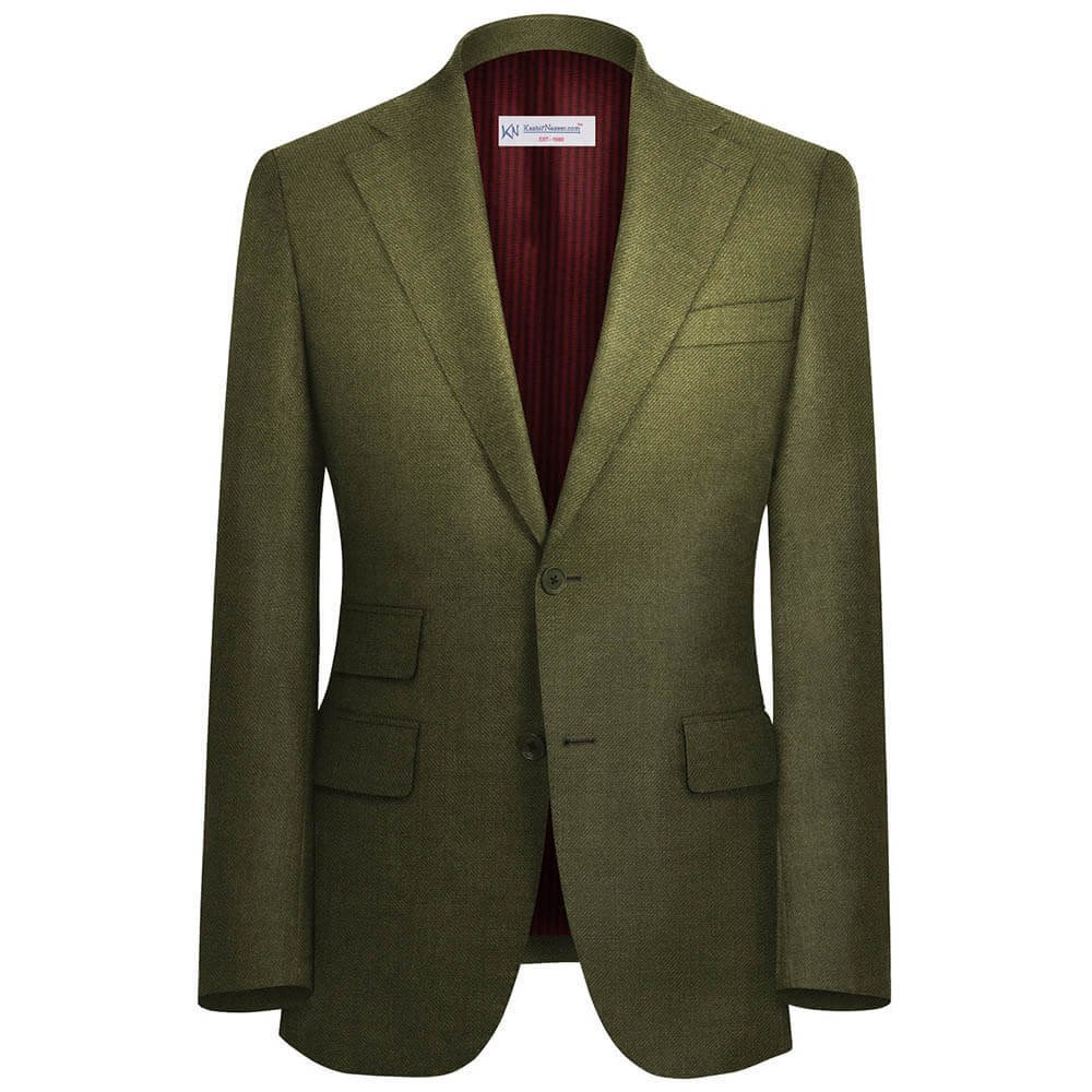 Mehdi Green Suit Fabrics "SIGNATURE" By WOOL VERSION 99000-4