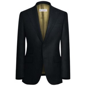Jet Black Suit Fabrics "SIGNATURE" By WOOL VERSION 99000-18