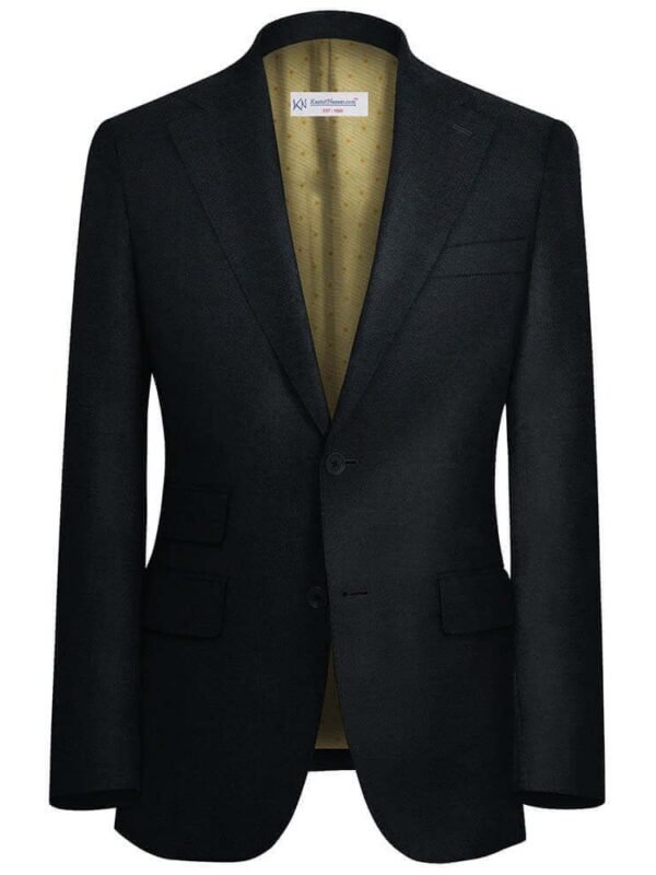 Jet Black Suit Fabrics "SIGNATURE" By WOOL VERSION 99000-18