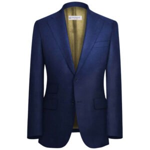 Navy TUXEDO COLLECTION Suit Fabrics By WOOL VERSION