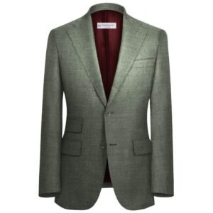 Silver Grey Plain Suit Fabrics "WOATI COLLECTION" By WOOL VERSION 99862-1