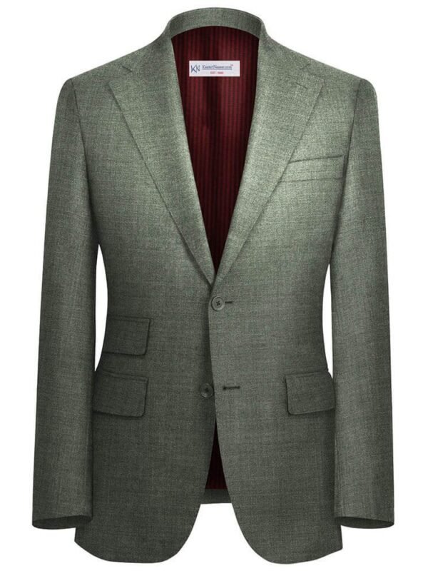 Silver Grey Plain Suit Fabrics "WOATI COLLECTION" By WOOL VERSION 99862-1