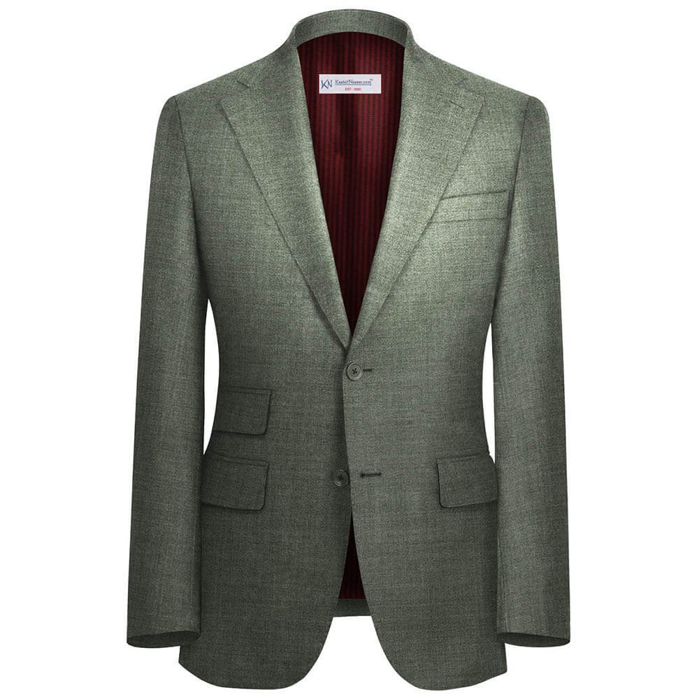 Silver Grey Plain Suit Fabrics "WOATI COLLECTION" By WOOL VERSION 99862-1