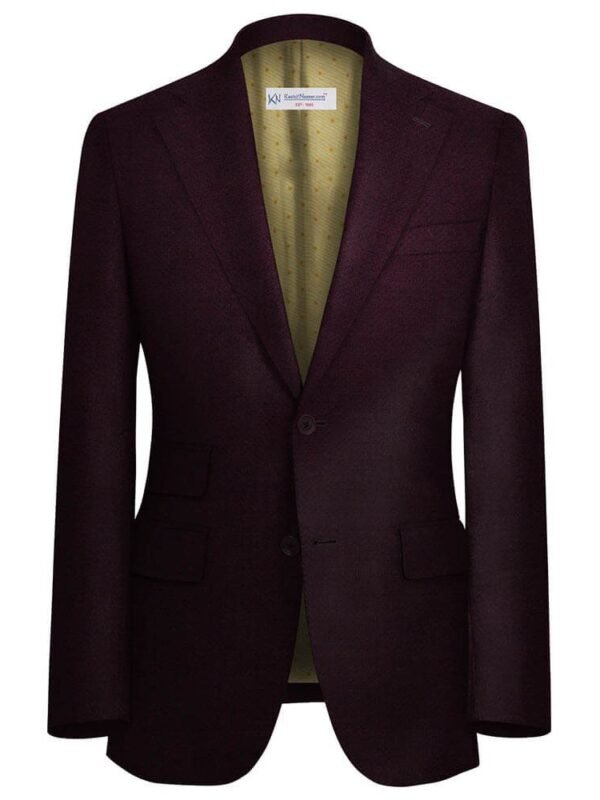 Maroon Self Dobby Suit Fabrics "WOATI COLLECTION" By WOOL VERSION 99865-3