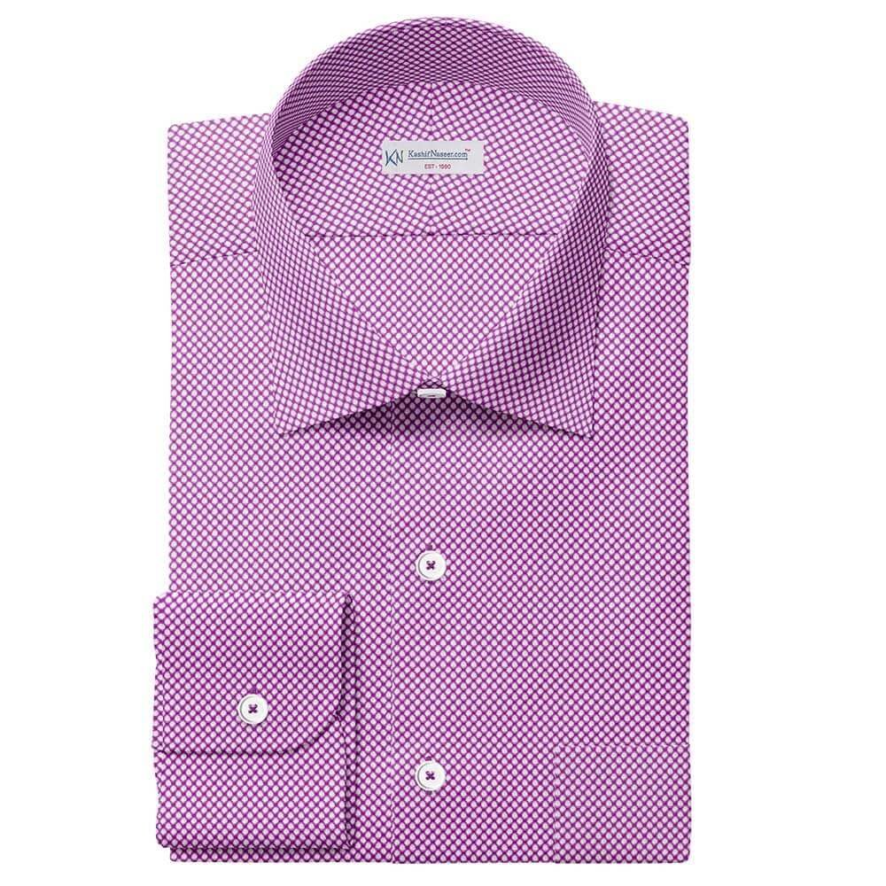 Pinkish Purple Dobby Shirt