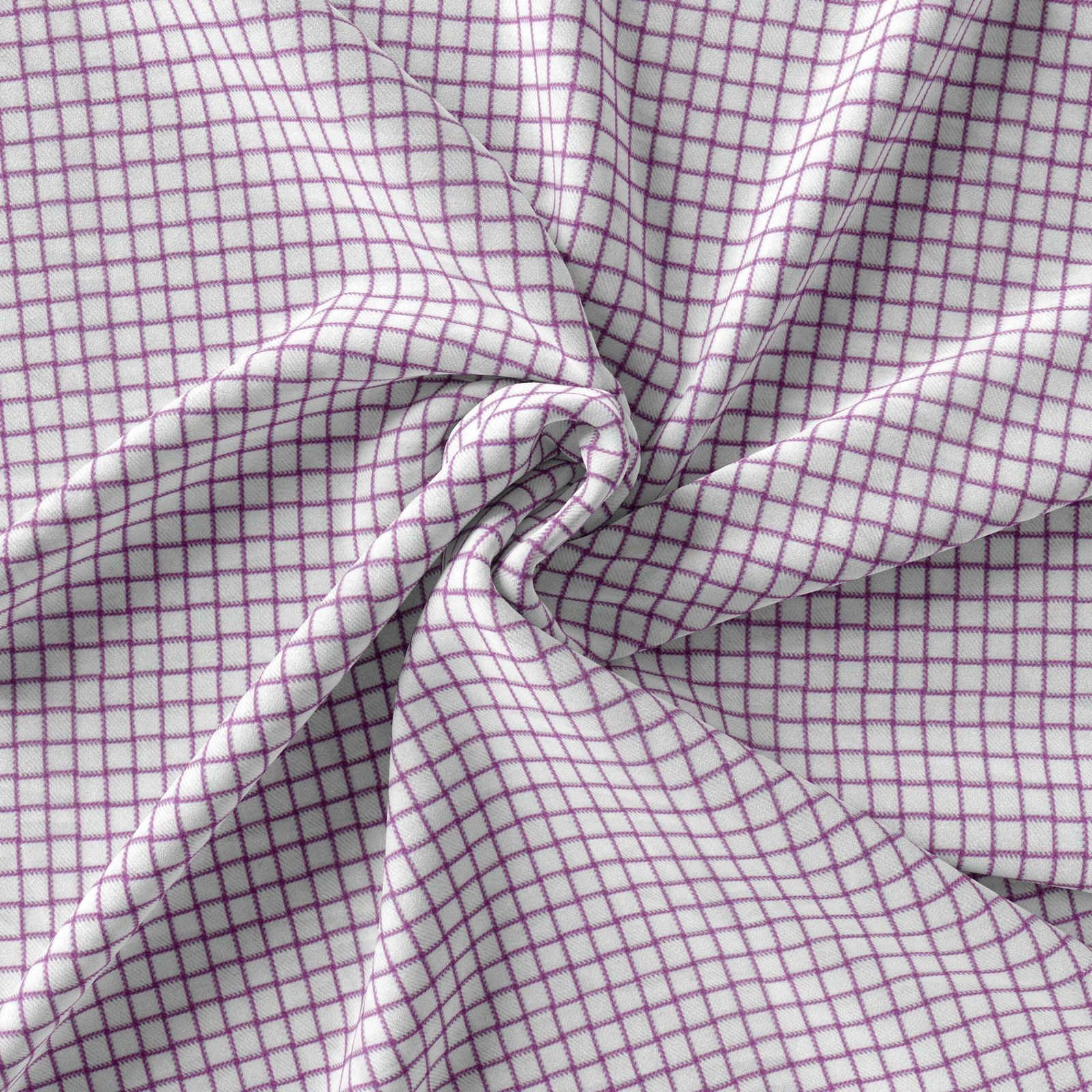 Purple & White Check Shirt Fabrics 999-142 - Image 5