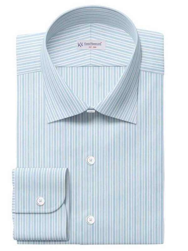 Sky & White Fashion Strips Shirt 999-160