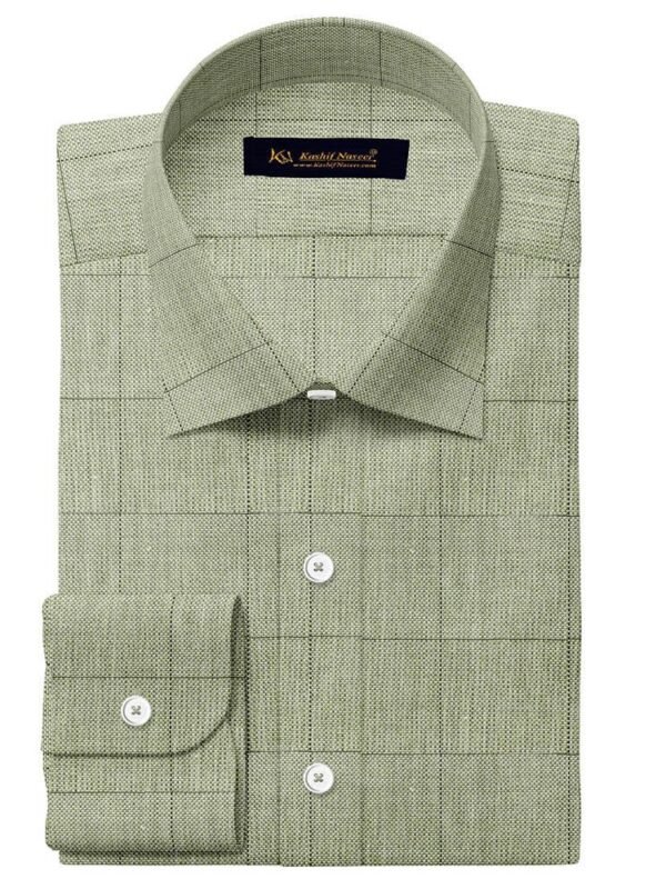 Grey Check 100% Cotton Shirt Fabric 999-215