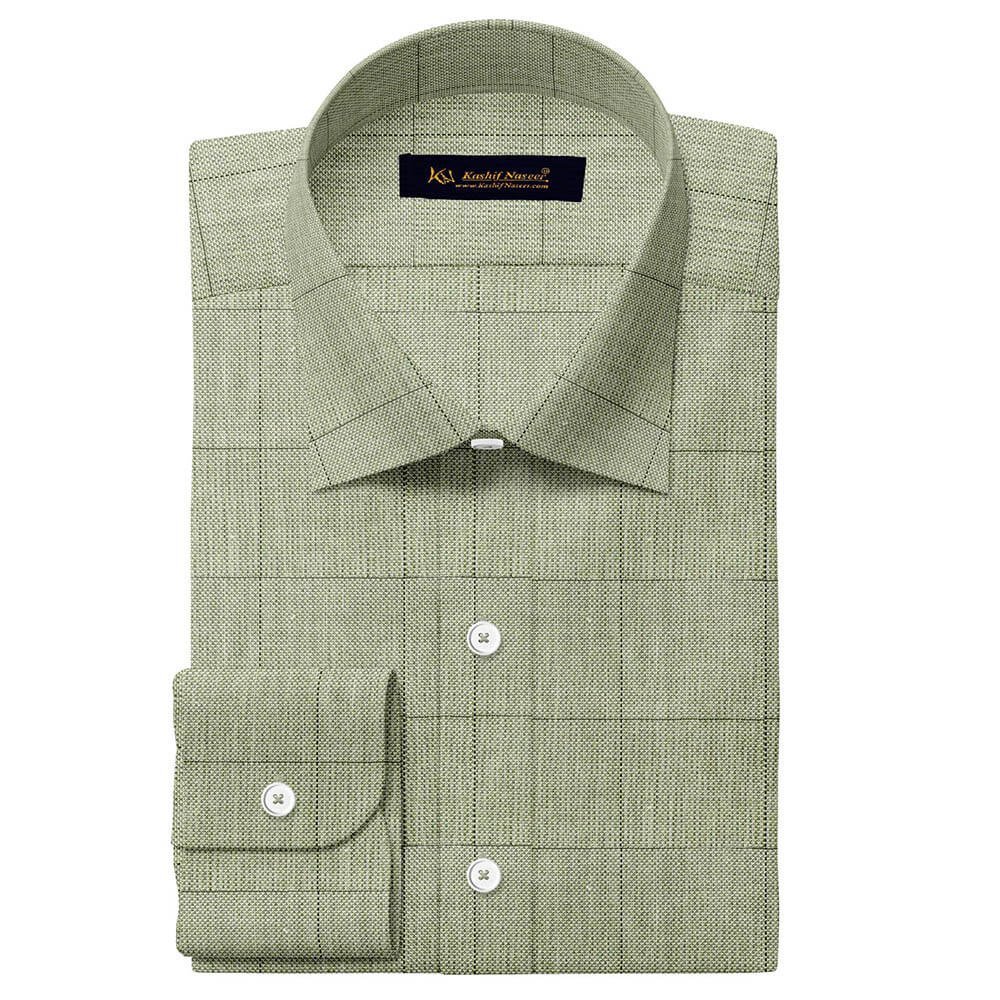 Grey Check 100% Cotton Shirt Fabric 999-215