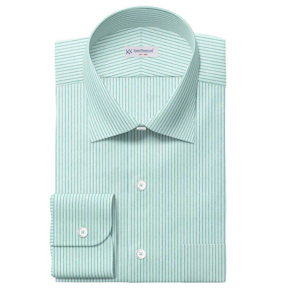 Sea Green Herringbone Shirt Fabrics 999-236