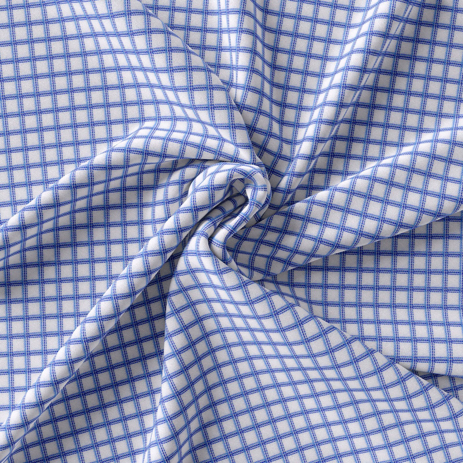 Blue & White Small Window Shirt Fabrics 999-247 - Image 3