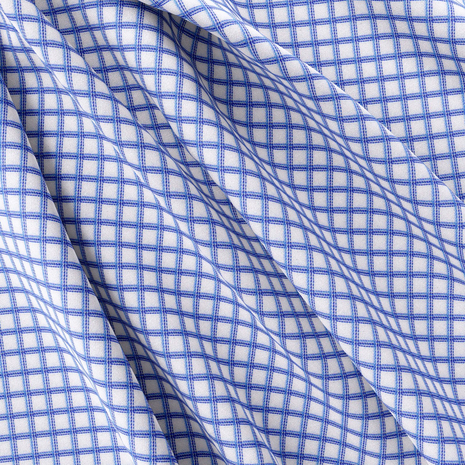 Blue & White Small Window Shirt Fabrics 999-247 - Image 5