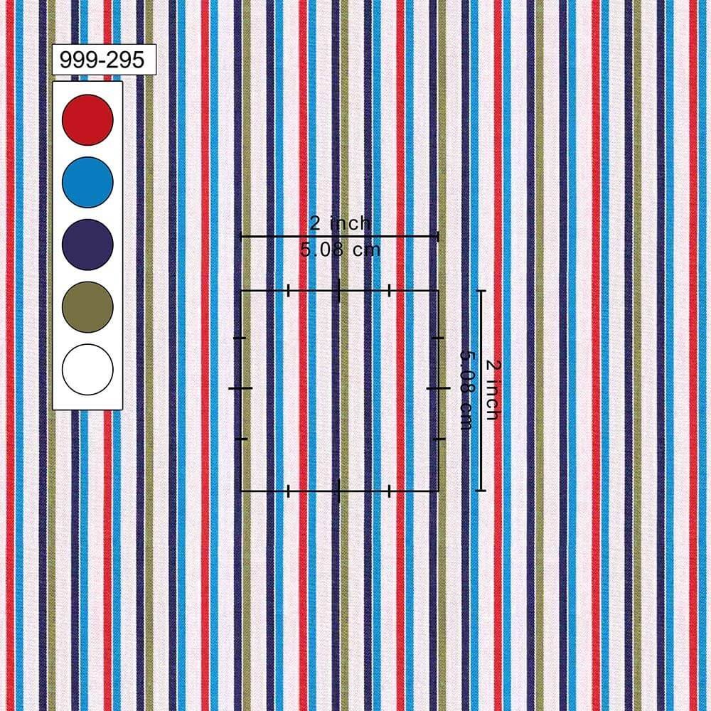 Multi Color Strips Shirt Fabric 999-295 - Image 2