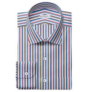 Multi Color Strips Shirt Fabric 999-295