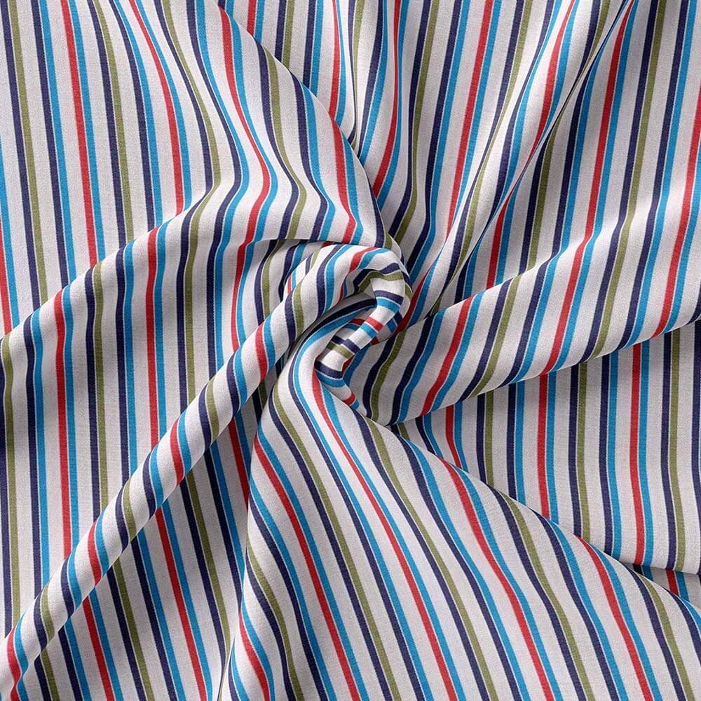Multi Color Strips Shirt Fabric 999-295 - Image 5