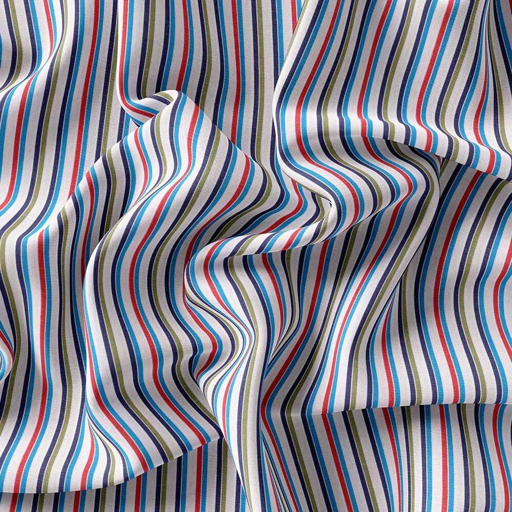 Multi Color Strips Shirt Fabric 999-295 - Image 4