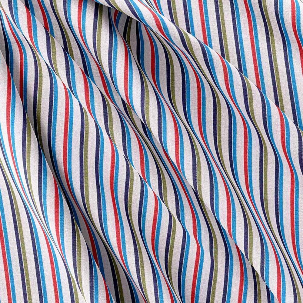 Multi Color Strips Shirt Fabric 999-295 - Image 3
