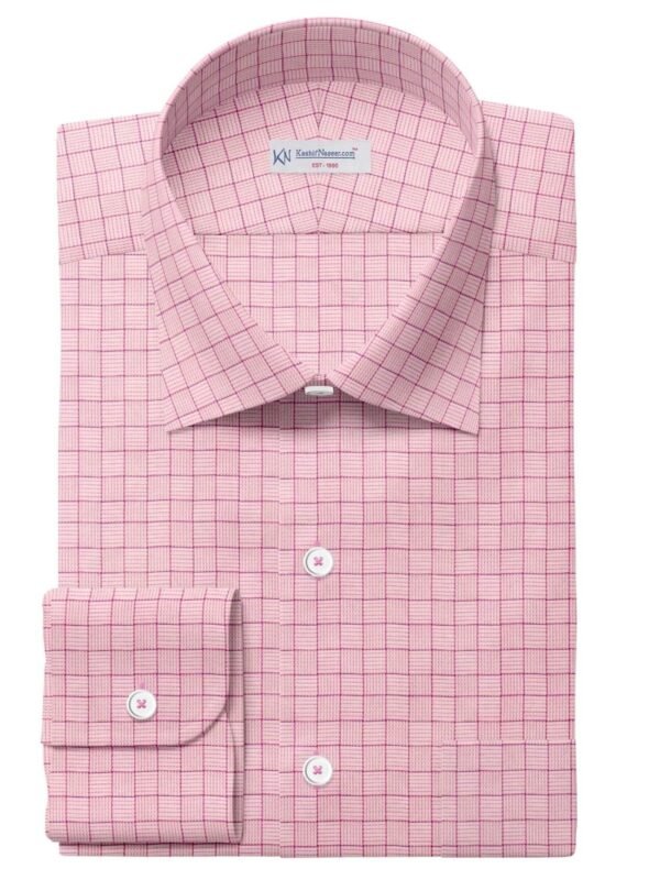 Pink Sand Check Shirt Fabrics 999-322