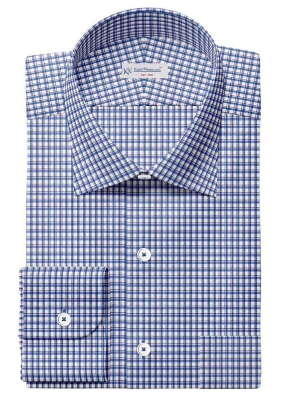 Green Blue White Check Shirt Fabrics 999-330