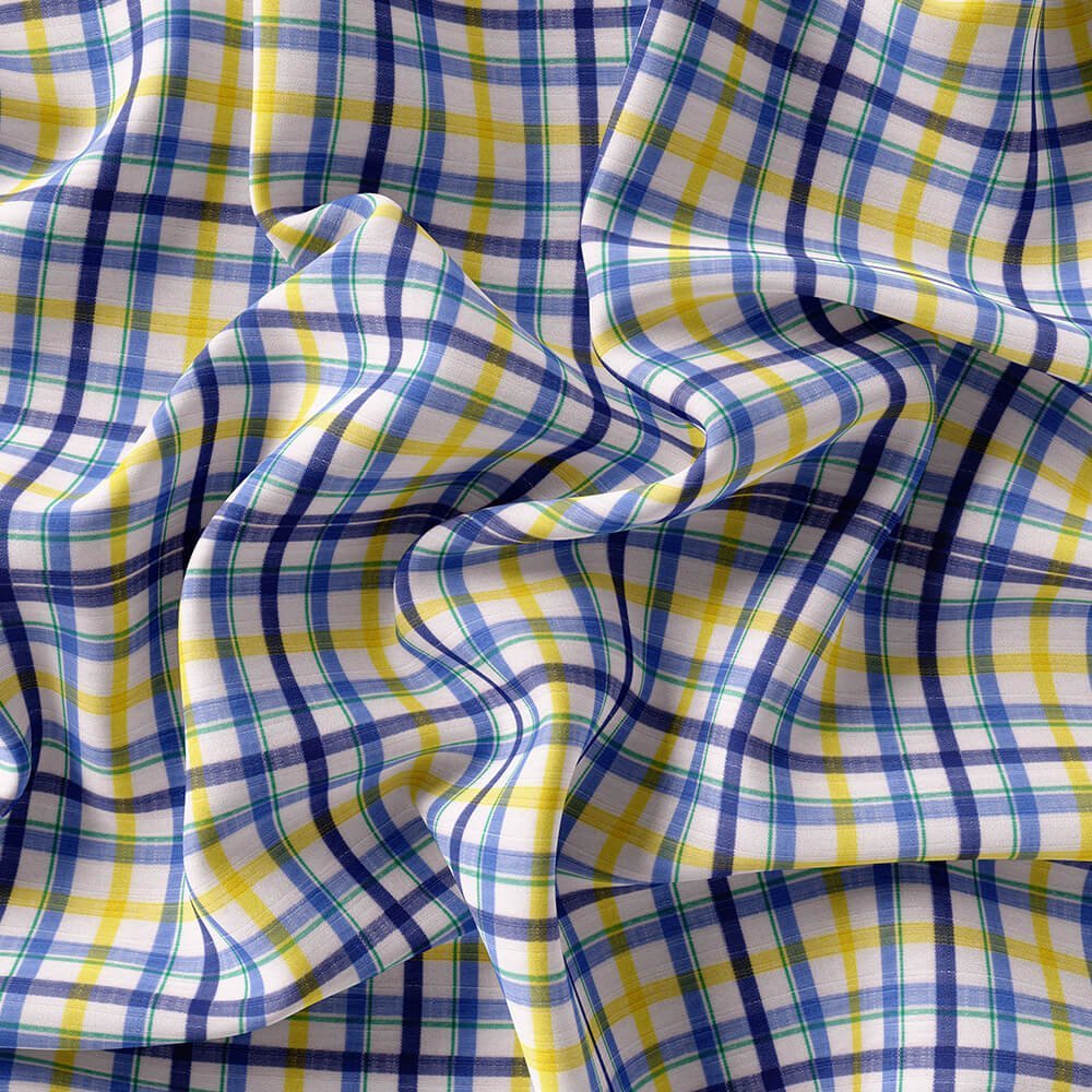 Multi Fashion Check Shirt Fabric 999-337 - Image 5