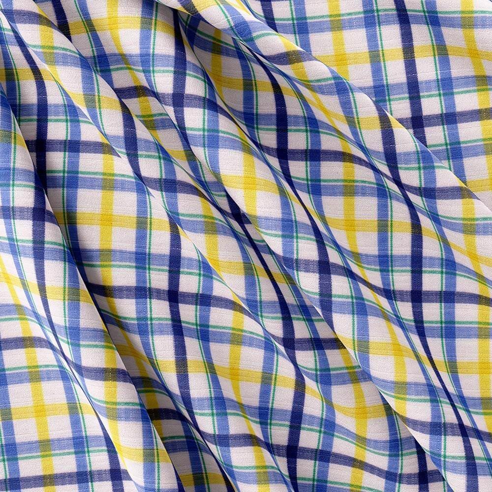 Multi Fashion Check Shirt Fabric 999-337 - Image 3