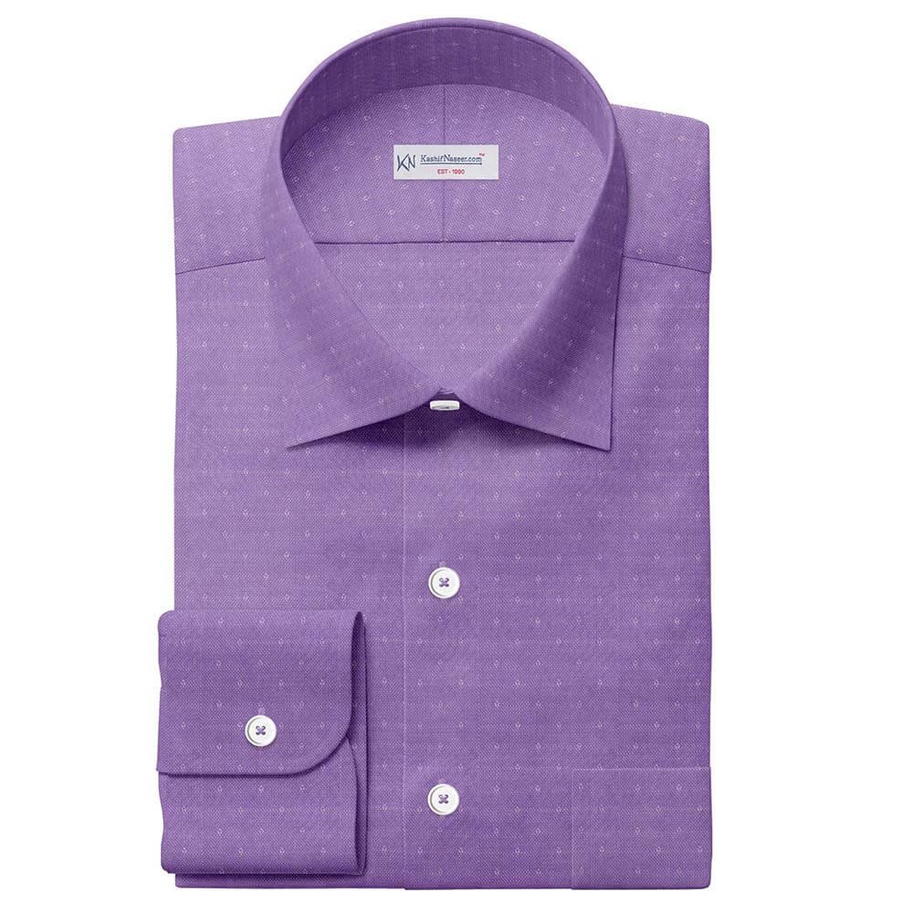 Light Purple Self Design Shirt Fabrics 999-358