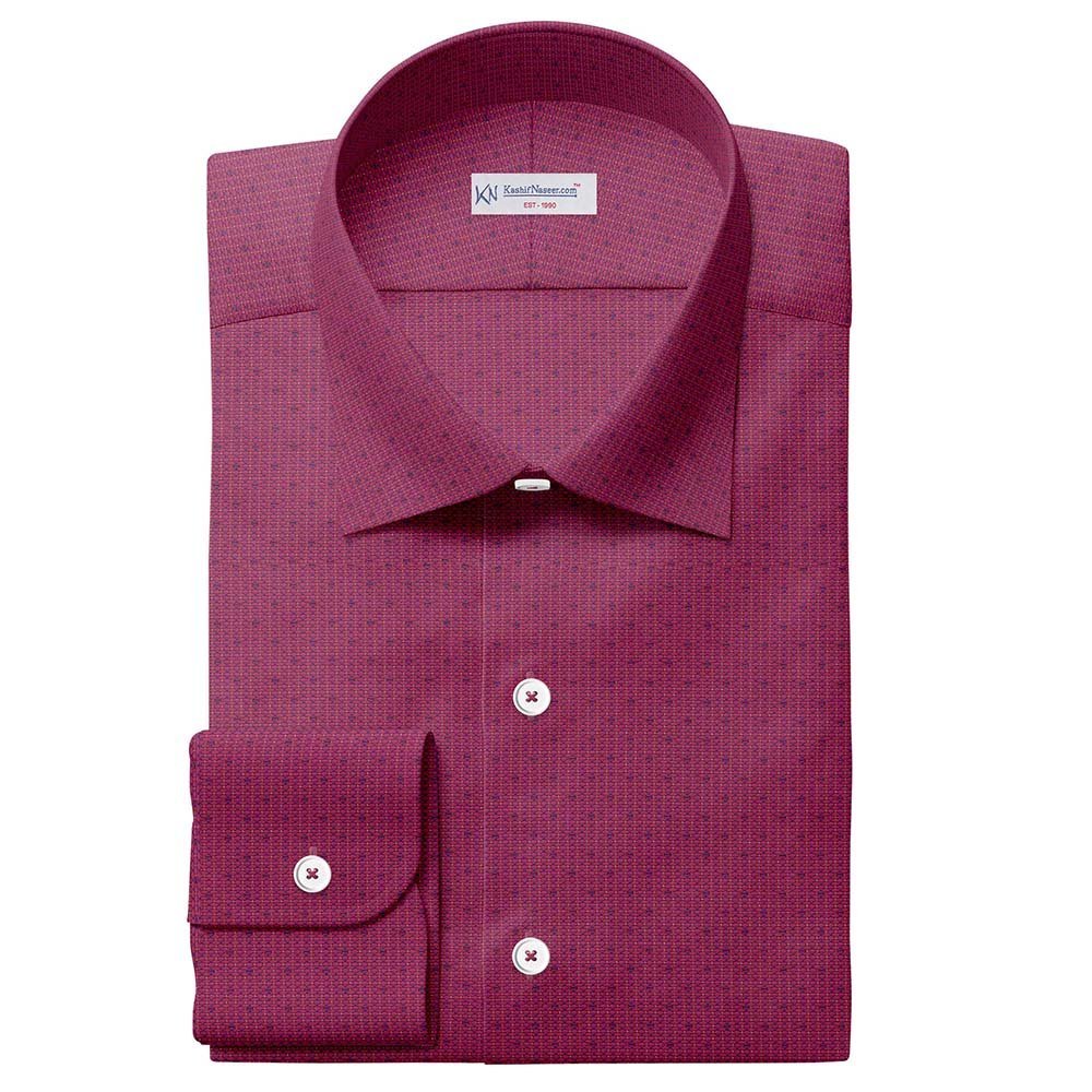 Hot Pink Self Design Shirt Fabrics 999-364