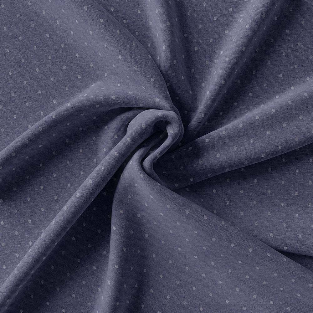 Jeans Blue Polka Self Dobby Shirt 999-393 - Image 3