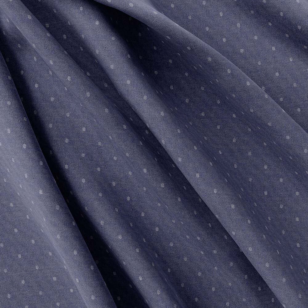 Jeans Blue Polka Self Dobby Shirt 999-393 - Image 4