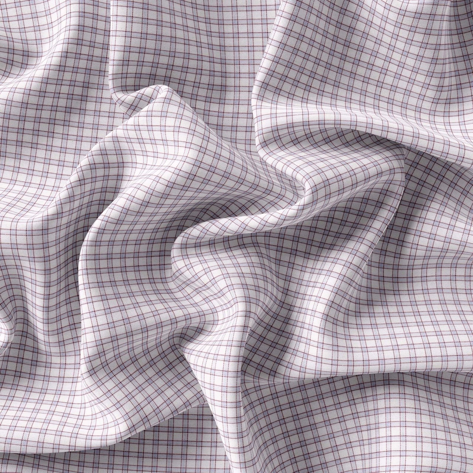 Small Fashion Check Shirt Fabrics 999-424 - Image 4