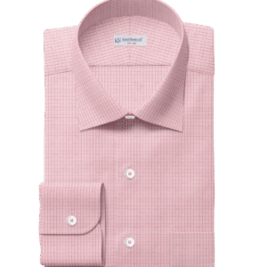 Pink & White Micro Check Shirt Fabrics 999-450