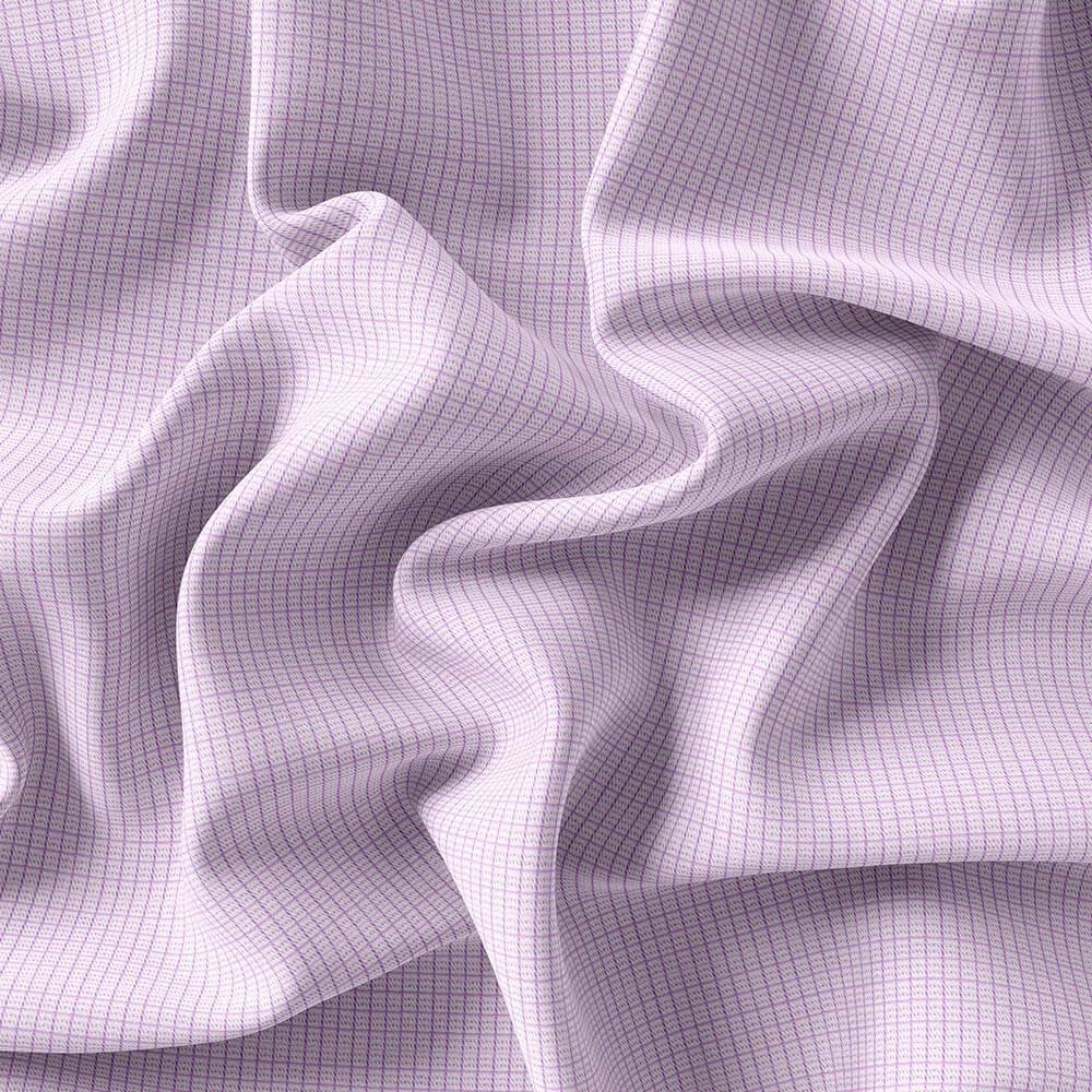 Purple Grid Check Shirt Fabrics 999-451 - Image 4