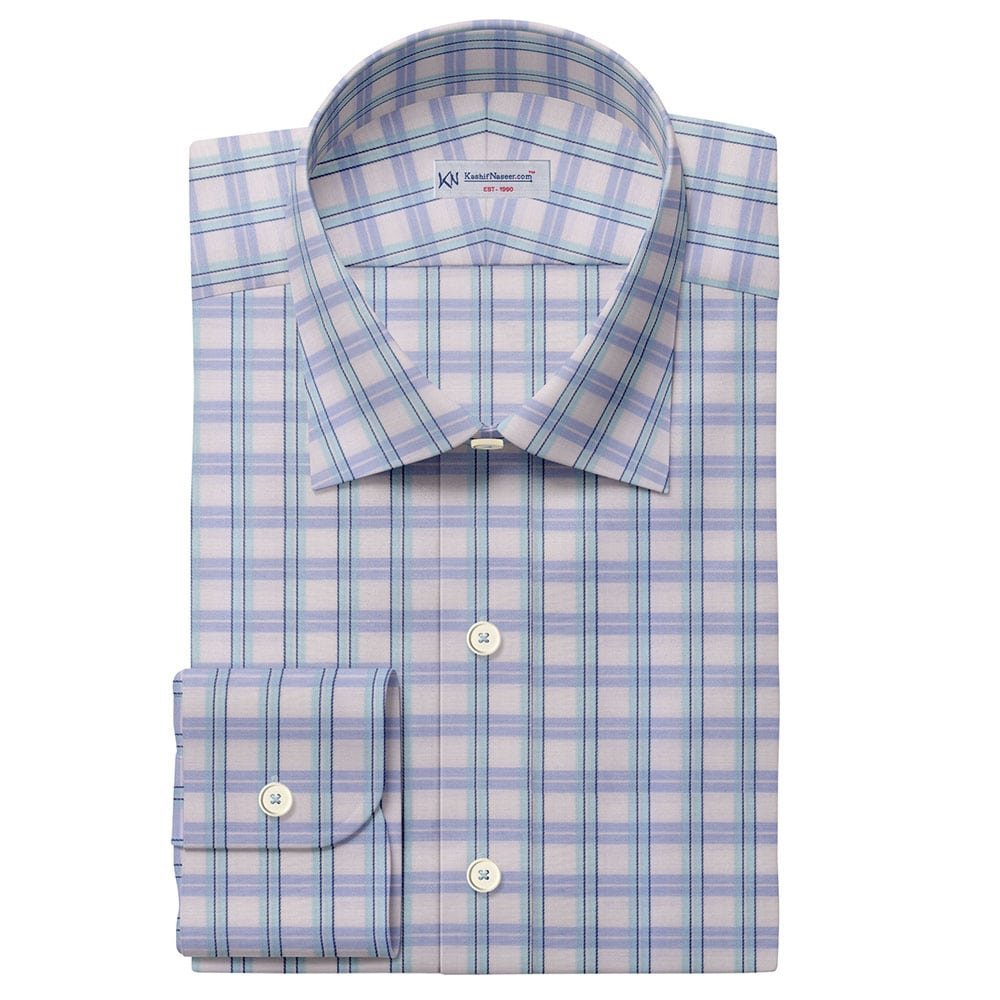 Business Wear Check Shirt Fabric 999-476