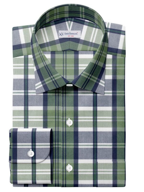 Green Casual Check Shirt 222-43