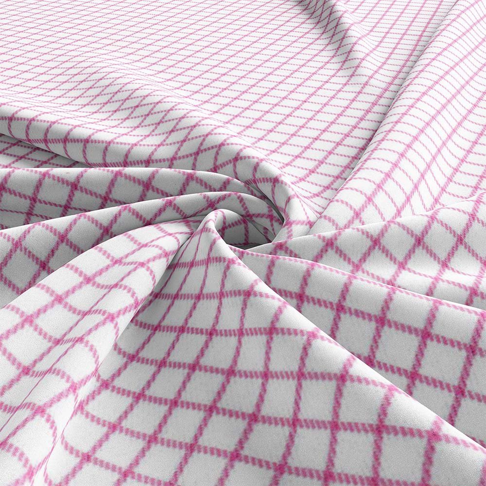 Pink Narrow Check Shirt 444-631 - Image 3