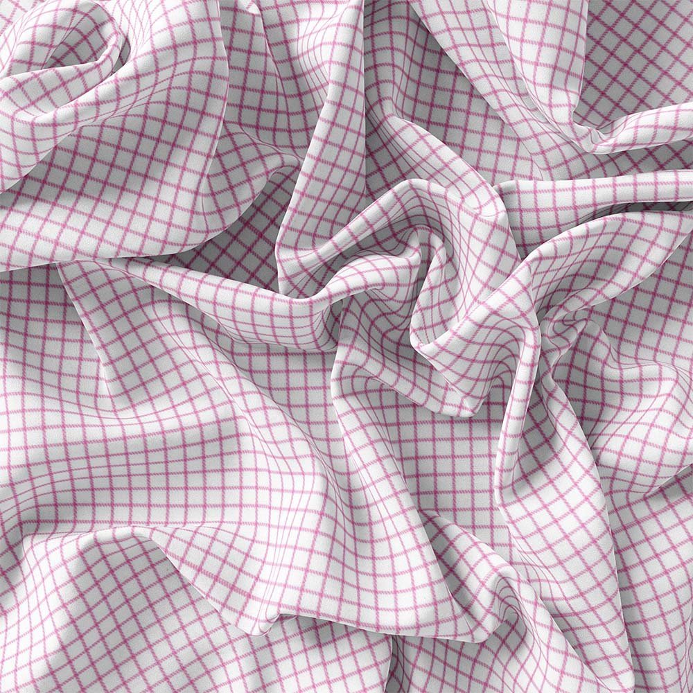 Pink Narrow Check Shirt 444-631 - Image 5