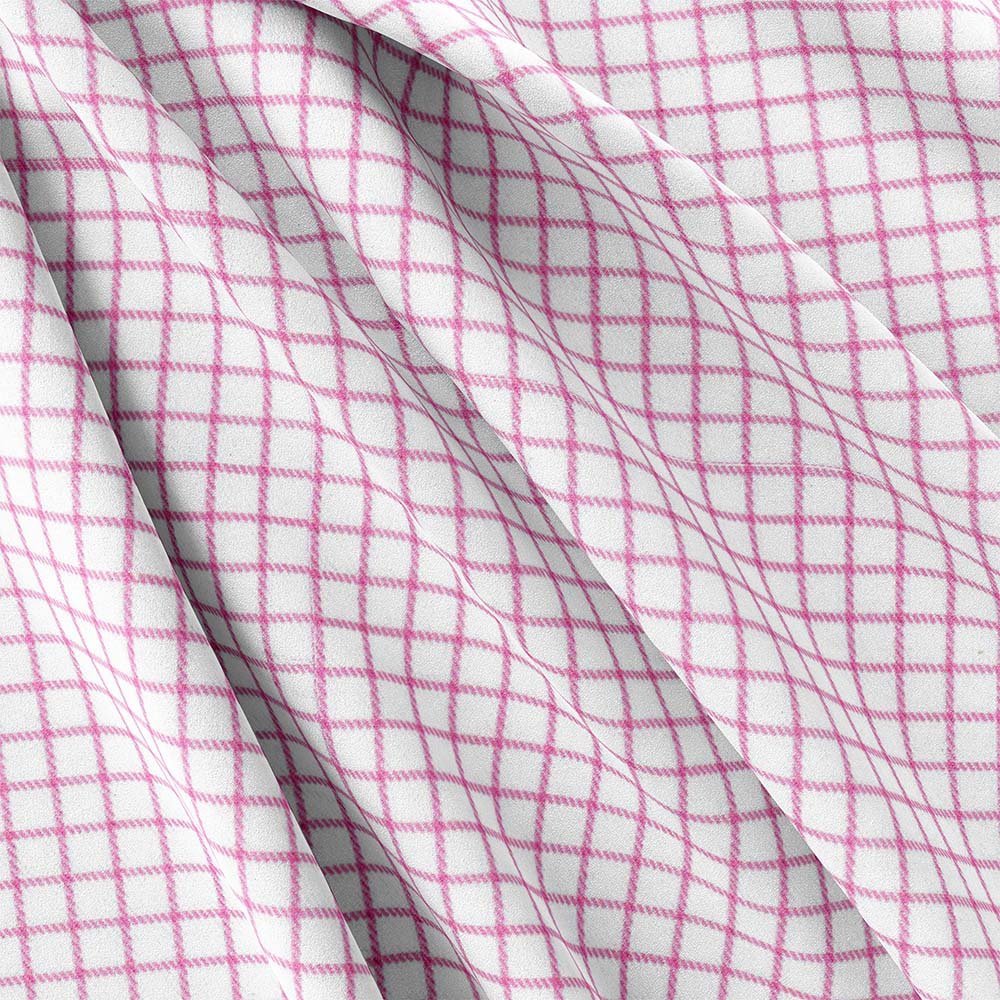 Pink Narrow Check Shirt 444-631 - Image 4